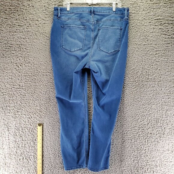 Old Navy Jeans Womens 16 Blue High-Rise Wow Straight Stretch Denim - Picture 8 of 9